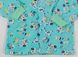 Кофта ясельная кулир бирюзового цвета, Бирюзовый, 24, 6-9 месяцев, 68-74см