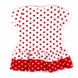 Платье «ЭВИТА» кулир красного цвета, Красный, 28, 3-4 года, 98-104см