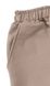 Шорти із вишивкою двухнитка однотонна бежевого кольору, Бежевий, 3-4 роки, 104см