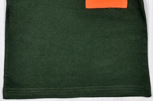 Футболка с карманом кулир оливкового цвета, 28, 3-4 года, 98-104см