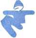 Комплект «МАЛЫШ» кулир голубого цвета, Голубой, 18, 0-1,5 месяца, 50-56см