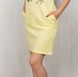 Сукня жіноча трикотажна «МАГНОЛІЯ» жовтого кольору, Жовтий, 56