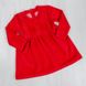 Сукня «Кенді» велюр червоного кольору, Червоний, 24, 1,5 роки, 86см