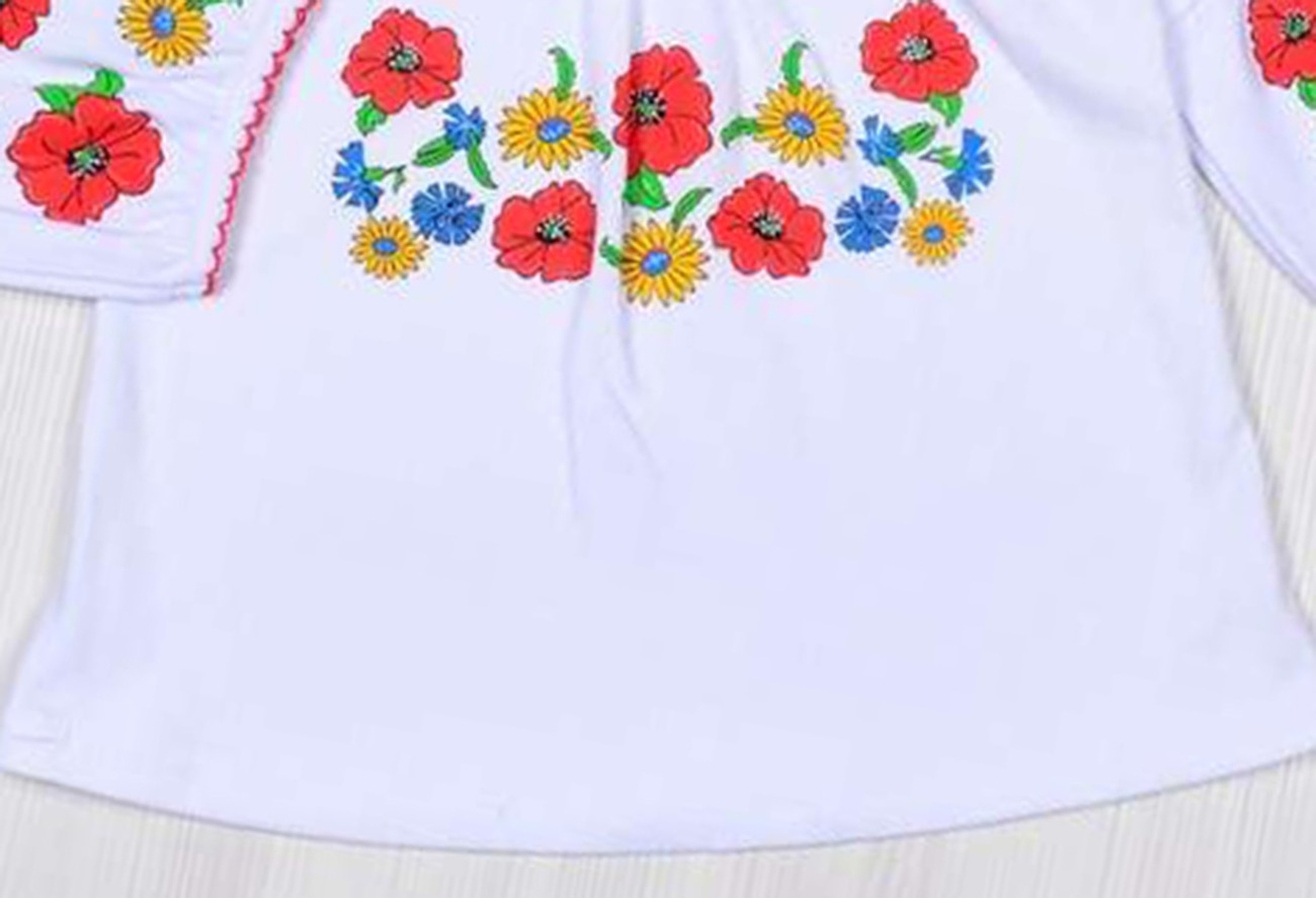 Блуза «НАТАЛИ» интерлок белая, Белый, 28, 3-4 года, 98-104см