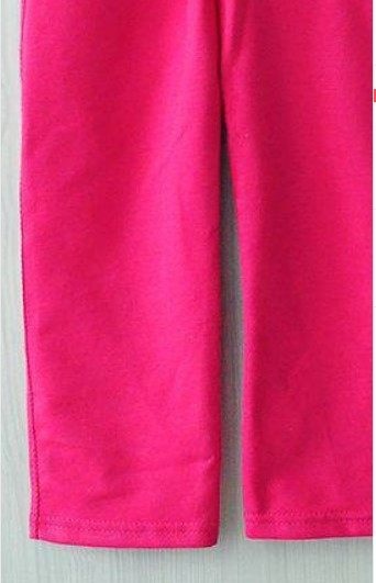 Брюки «ВЕРЕСЕНЬ» рожевого кольору двонитка, Рожевий, 28, 3-4 роки, 98-104см