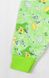 Брюки ясельні футер салатового кольору із зображенням ведмедика, Салатовий, 30, 18-24 місяці, 86-92см