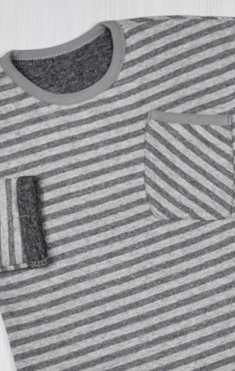 Джемпер «ГАЛАКТИКА» серого цвета вязаный интерлок, Серый, 28, 3-4 года, 98-104см