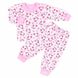 Пижама на манжете кулир розового цвета, Розовый, 26, 2 года, 92см