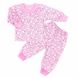Пижама на манжете кулир розового цвета, Розовый, 26, 2 года, 92см