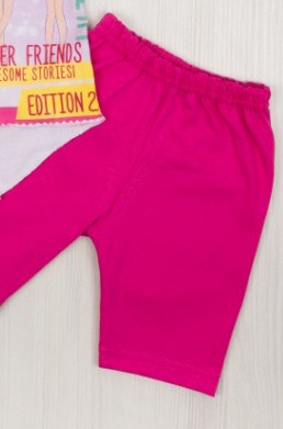 Комплект «САНТОРИНИ» фулликра с розовыми шортами, Розовый, 32, 7-8 лет, 122-128см