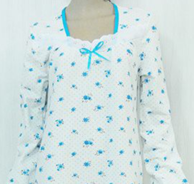 Нічна сорочка «Ксенія» футер бірюзового кольору, Бірюзовий, 60-62