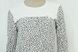 Нічна сорочка «ШАРЛОТТА» футер білого кольору, Білий, 40-42