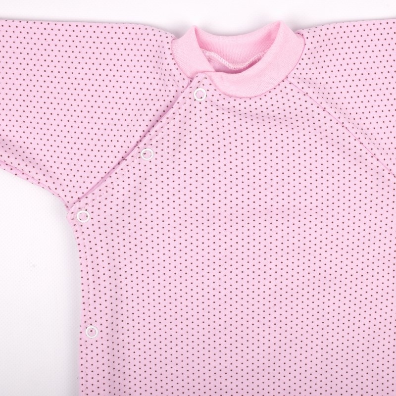 Комплект «ЖИРАФИК» розового цвета интерлок, Розовый, 22, 3-6 месяца, 62-68см