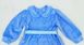 Платье «МАРИЯ» велюр синего цвета, Синий, 24, 1,5 года, 86см