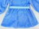 Платье «МАРИЯ» велюр синего цвета, Синий, 24, 1,5 года, 86см