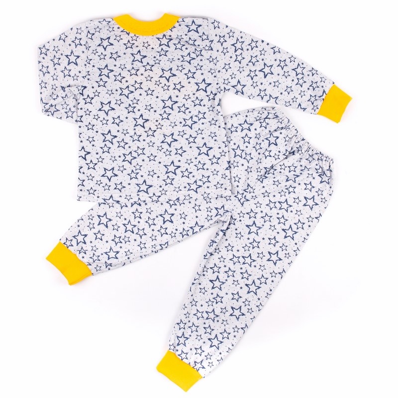 Детские трикотажные пижамы для мальчика. Пижама «ВОУ» кулир серого цвета. ТМ «Пташка Украина»