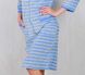 Велюровий жіночий халат «ЛАРІСА» світло-блакитного кольору, Світло-блакитний, 44-46