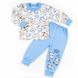 Пижама детская трикотажная на мальчика «МИШКА» голубого цвета, Голубой, 26, 2 года, 92см