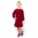 Сукня «Лілея» двонитка бордового кольору, Бордовий, 26, 2 роки, 92см