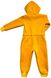 Ромпер трёхнитка на флисе жёлтого цвета, Жёлтый, 6-7 лет, 122см