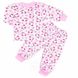 Пижама на манжете кулир розового цвета, Розовый, 36, 9-10 лет, 134-140см