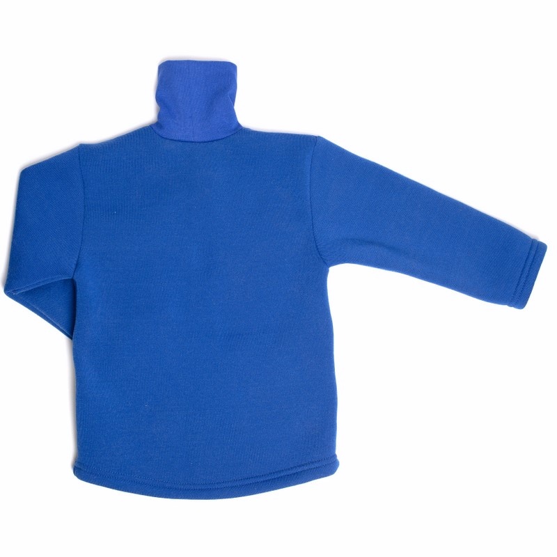 Куртка "ТОСКАНА" тринитка футер синього кольору, Синій, 32, 7-8 років, 122-128см
