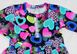 Платье «ЛЮБОВЬ» фулликра с разноцветными сердечками, 24, 1,5 года, 86см