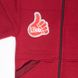 Куртка "ТОСКАНА" трехнитка начес бордового цвета, Бордовый, 26, 2 года, 92см