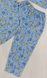 Пижама на 2-х пуговицах кулир голубого цвета, Голубой, 24, 1,5 года, 86см