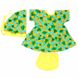 Комплект «КСЮША» кулир бирюзового цвета с изображением бананов, Бирюзовый, 22, 1 год, 80см