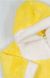 Комбинезон желтого цвета «ЗАЯЦ» рваная махра, Жёлтый, 56см