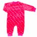 Комбінезон трикотажний «СЯЙВО» рвана махра рожевого кольору, Рожевий, 24, 6-9 місяців, 68-74см