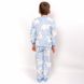 Пижама трикотажная для мальчика махра рваная голубого цвета, Голубой, 32, 7-8 лет, 122-128см