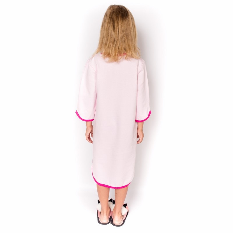 Ночная сорочка «ДЖЕЙН» начес розового цвета с изображением Лол, 28, Розовый, 3-4 года, 98-104см