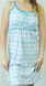Сорочка для кормления «АГАТА» кулир голубого цвета, Голубой, 40-42