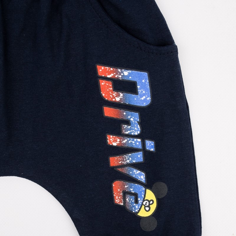 Детские трикотажные шорты для мальчика. Бриджи «АРТЕМКА» фулликра темно синего цвета. ТМ «Пташка Украина»