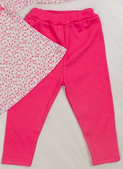 Дитячі трикотажні костюми на дівчинку. Комплект «ЄЛИЗАВЕТА» кольоровий інтерлок рожевого кольору. ТМ «Пташка Украина»