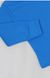 Гольф на кнопке однотонный синего цвета интерлок, Синий, 22, 3-6 месяца, 62-68см