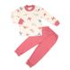 Пижама комбинированная интерлок цвета пыльная роза, Пыльная роза, 34, 8-9 лет, 128-134см