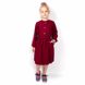 Сукня для дівчинки «ЕЛЛА» двонитка бордового кольору, Бордовий, 26, 2 роки, 92см