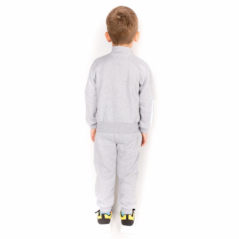 Трикотажные костюмы для мальчика. Детский трикотажный костюм «МЕГАПОЛИС» начес серого цвета. ТМ «Пташка Украина»