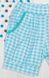Комплект «АДЕЛИНА» бирюзового цвета кулир, Бирюзовый, 24, 6-9 месяцев, 68-74см
