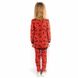 Трикотажный костюм для девочки «СЕЗОН» стрейч начес красного цвета, Красный, 32, 7-8 лет, 122-128см