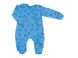 Комбінезон "ФУНТІК" кулір подвійного фарбування блакитного кольору, Блакитний, 0-1 місяць, 56см з/р