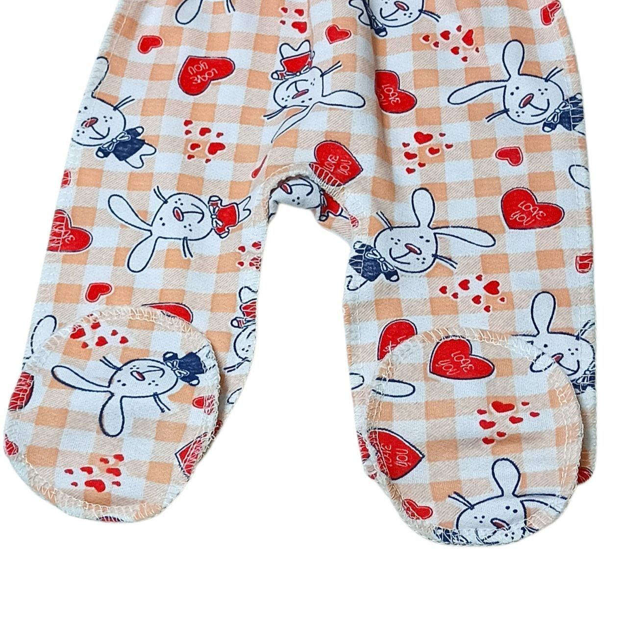 Ползуны евро цветной начес коралового цвета, Коралловый, 3-6 месяца, 68см