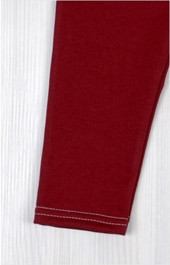 Брюки «ФЛЕШ» бордового кольору двонитка, Бордовий, 26, 2 роки, 92см