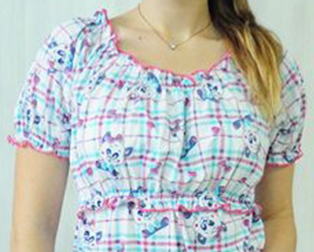 Сорочка для кормления «ПАЛОМА» кулир малинового цвета, Малиновый, 40-42
