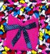 Туника "МАША" фуликра с изображением разноцветных бантиков, Розовый, 30, 5-6 лет, 110-116см