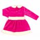 Сукня «БАНТ» велюр рожевого кольору, Рожевий, 24, 1,5 роки, 86см