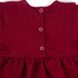 Трикотажное детское платье «КЕНДИ» бордового цвета, Бордовый, 24, 1,5 года, 86см